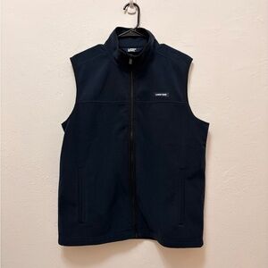 Lands' End Men's Navy Micro Fleece Vest